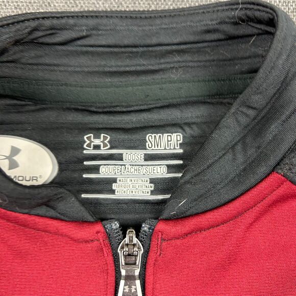 Under Armour Boston College Eagles Jacket Mens Small Full Zip Track Pockets - Picture 5 of 9